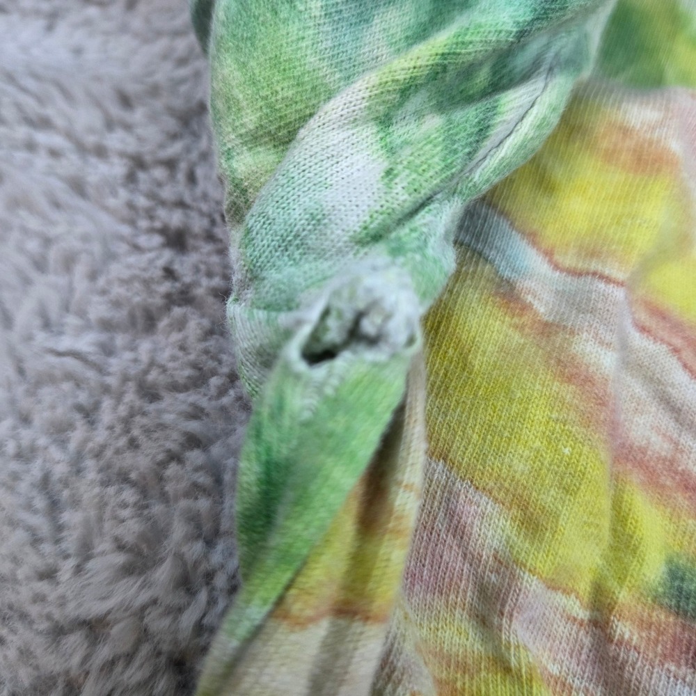 Vintage Penn State Tee M Heavyweight Spiral Rainbow Tie Dye Graphic 100% Cotton - Picture 6 of 8